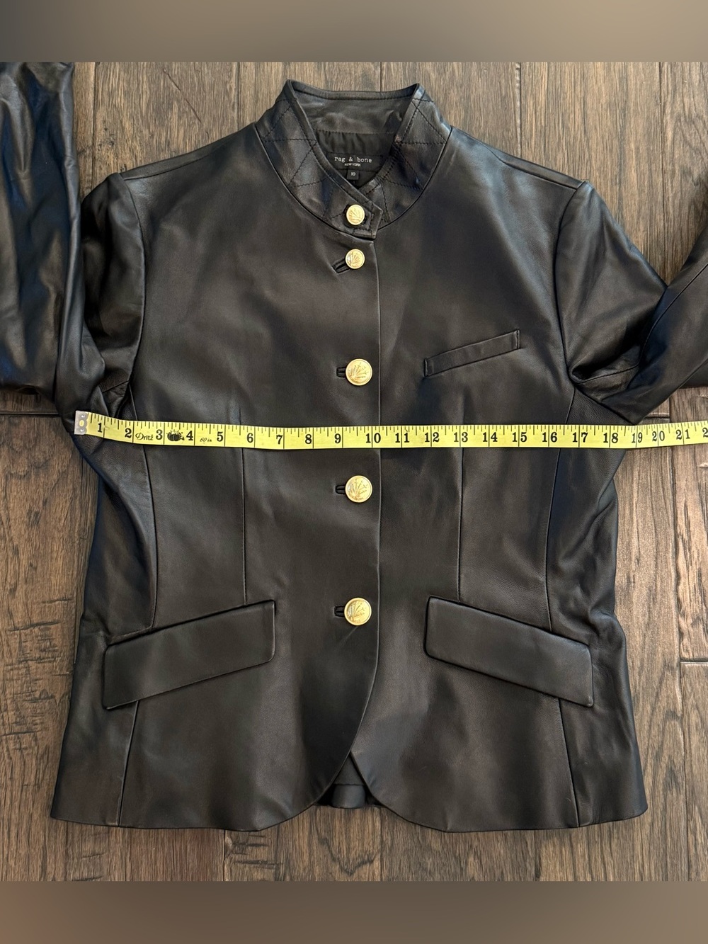 rag & bone Sadie Leather Blazer - Picture 6 of 7